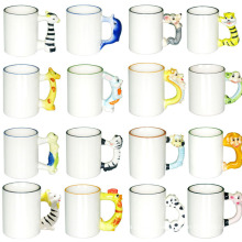 High Quality Low Price 11oz Animal Mug Sublimation Glass Mug Heat Press Glass Mug